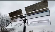 Сонячний дзеркальний концентратор для гарячого водопостачання